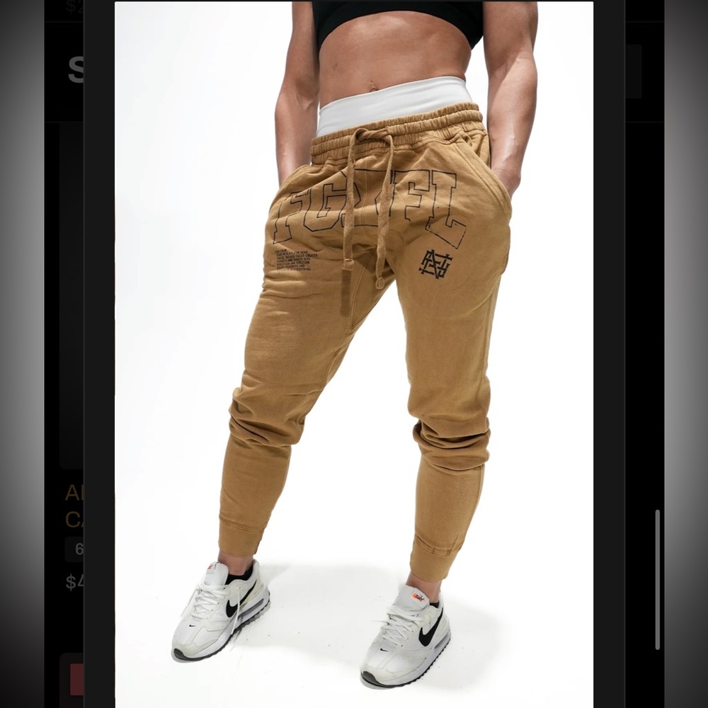 FNF unisex joggers size medium color camel